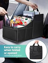 YOHOOLYO Car Seat Organiser Back Seat with 4 Compartments 4 Cup Holders view 7