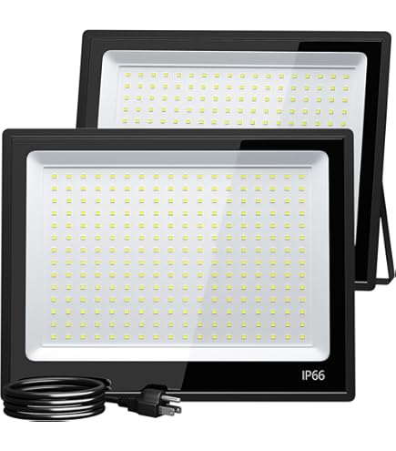 YANYCN 2 Pack 250W Led Flood Lights Outdoor,Super Bright 37000LM