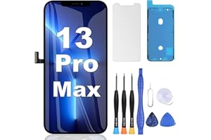 ZOETEC Screen Replacement for iPhone 13 Pro Max, [Support Face ID] Full HD Retina Display Touch Screen Digitizer Frame Assembly with Repair Tools Kit