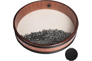 12 Inch Professional Ocean Wave Drum - Goatskin Drum with Steel Beads, Natural Sound Instrument for Meditation Relaxation Yog