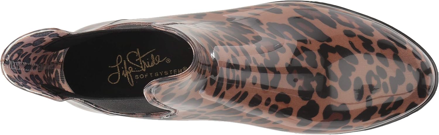 lifestride leopard rain boots