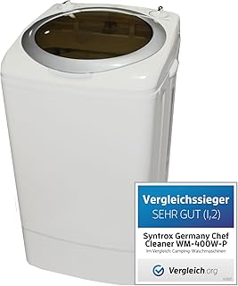Syntrox Germany A 9 Kg Waschmaschine mit Pumpe und Schleuder Campingwaschmaschine Mini Waschmaschine