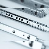 Emuca Ball Bearing Drawer Slides Partial Extension 17mm 374mm Set of 5 view 5