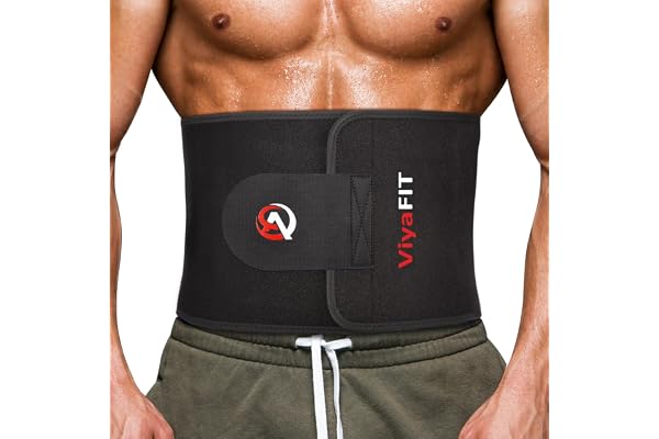 Viyafit Waist Trimmer Belt, Premium Waist Trainer for Women & Men Weight Loss