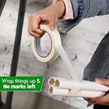 Fabsome Masking Tape 4 Rolls 24mm x 40m General Purpose Decorating Painting DIY view 3