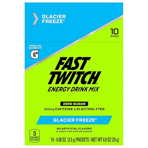 GATORADE, FAST TWITCH ENERGY DRINK MIX GLACIER FREEZE,...