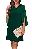 RUMIA Cocktail Dresses for Women Flutter 3/4 Sleeve