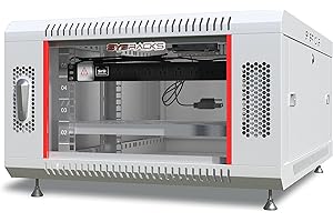 Sysracks 6U Wall Mount Network Cabinet, Enclosed Wall Mount Server Rack 24" Deep Server Rack for IT & AV Equipment with POWER