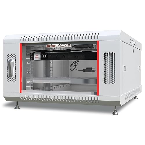 Server Rack – 6U - Wall Mount Rack - Locking Cabinet for Network ...