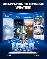 Marsauto H4 Bulbs, 800% Super Bright H4 Light
