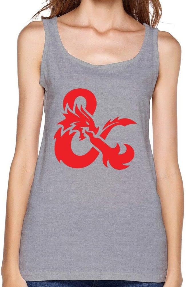 AVERBILY Women's Dungeons Dragons Tank Top Light Grey S