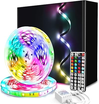 phopollo LED Strip Light 30m RGB with 44 Keys IR Remote 15m x 2 Pack