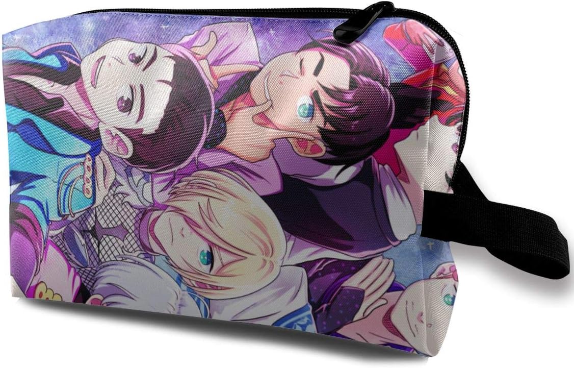 NarcNton Yuri On ICE Cosmetic Case Travel Cosmetic Bag Portable Travel Bag Art Storage Bag