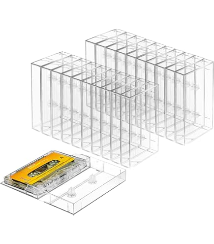 Amazon.com: Cassette Tape Outer Sleeves (100) Resealable Plastic (+1 Free  Dj Sticker) : Industrial & Scientific