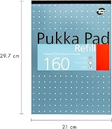 Pukka Pad A4 Refill Notepad 160 Pages 80GSM 8mm Ruled Tape Bound 4-Hole Pack 6 view 4