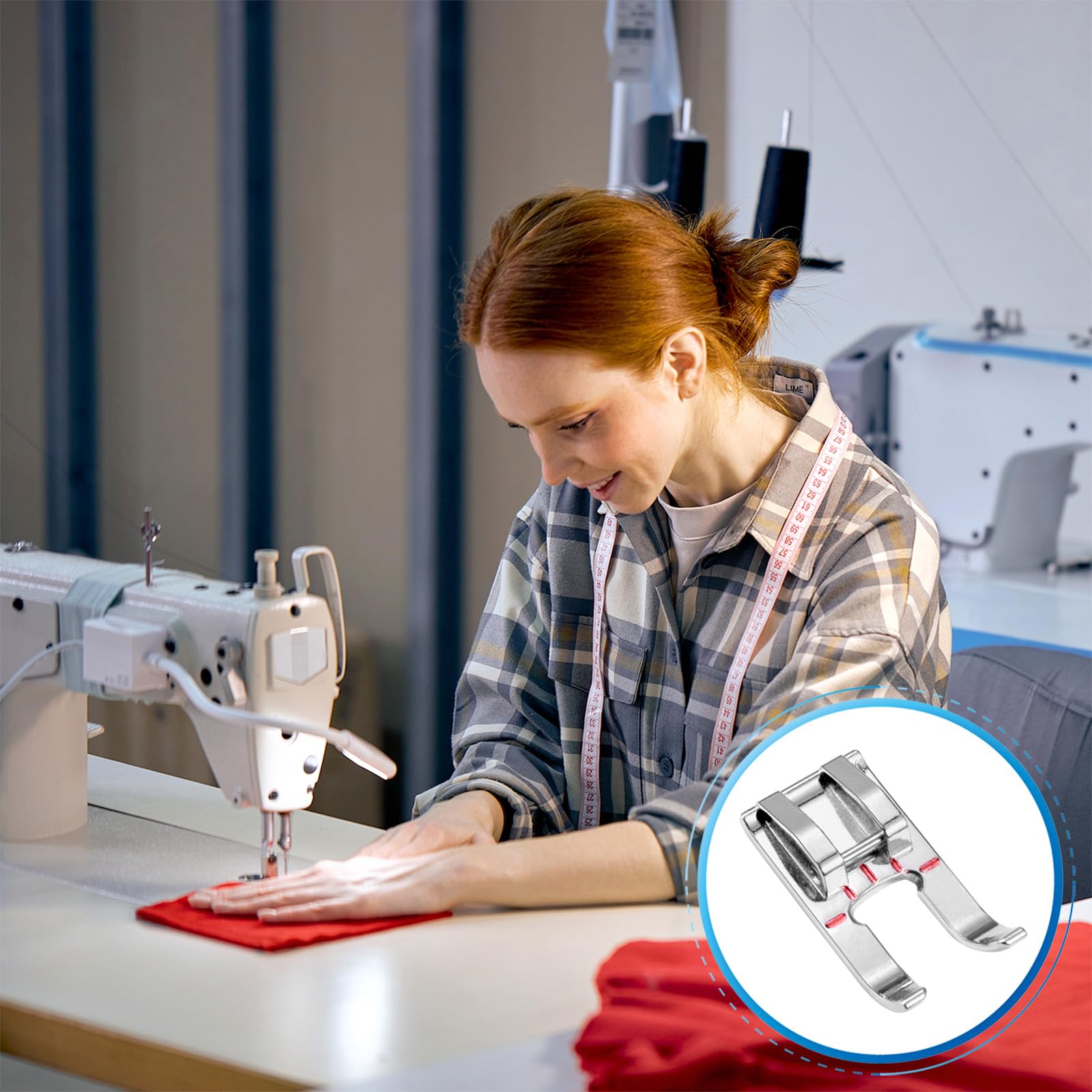 FIKLOTA Metal Open Toe Presser Foot for Low Shank Snap-On Singer, Brother, Janome, Juki, Babylock, Elna, Kenmore, White, Necchi, Simplicity, New Home, Euro-Pro and More Sewing Machines