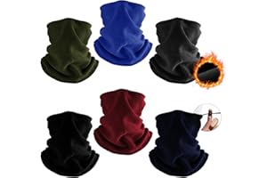 Fivali Winter Neck Warmer Face Ski Mask: Neck Gaiter Wind Protection Face Cover Fleece Balaclava Scarf for Men Women