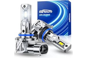 Marsauto 9005/HB3 LED Headlight Bulbs, 40000LM Super Bright Headlight Bulb, 6500K Cool White Halogen Replacement, 3min Plug a
