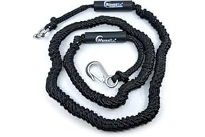 WAVESRX AnchorMate BowTether Bungee Line | Boat Bungee Dock Lines for Boats, PWCs & Kayaks | Absorbs Shock from Swells & Wind, Prevents Anchor Dislodging | Perfect for Anchoring, Mooring & Tethering