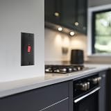 BG Electrical 45A Cooker Switch Unit Double Pole LED Indicator Matt Black NFB72 view 7
