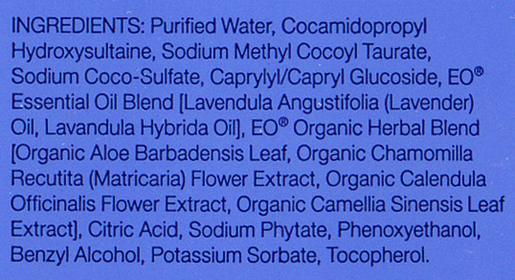 EO Sulfate-Free Moisturizing Hand Soap - French Lavender - 12 Ounces - 3 Count : Hand Washes : Beauty