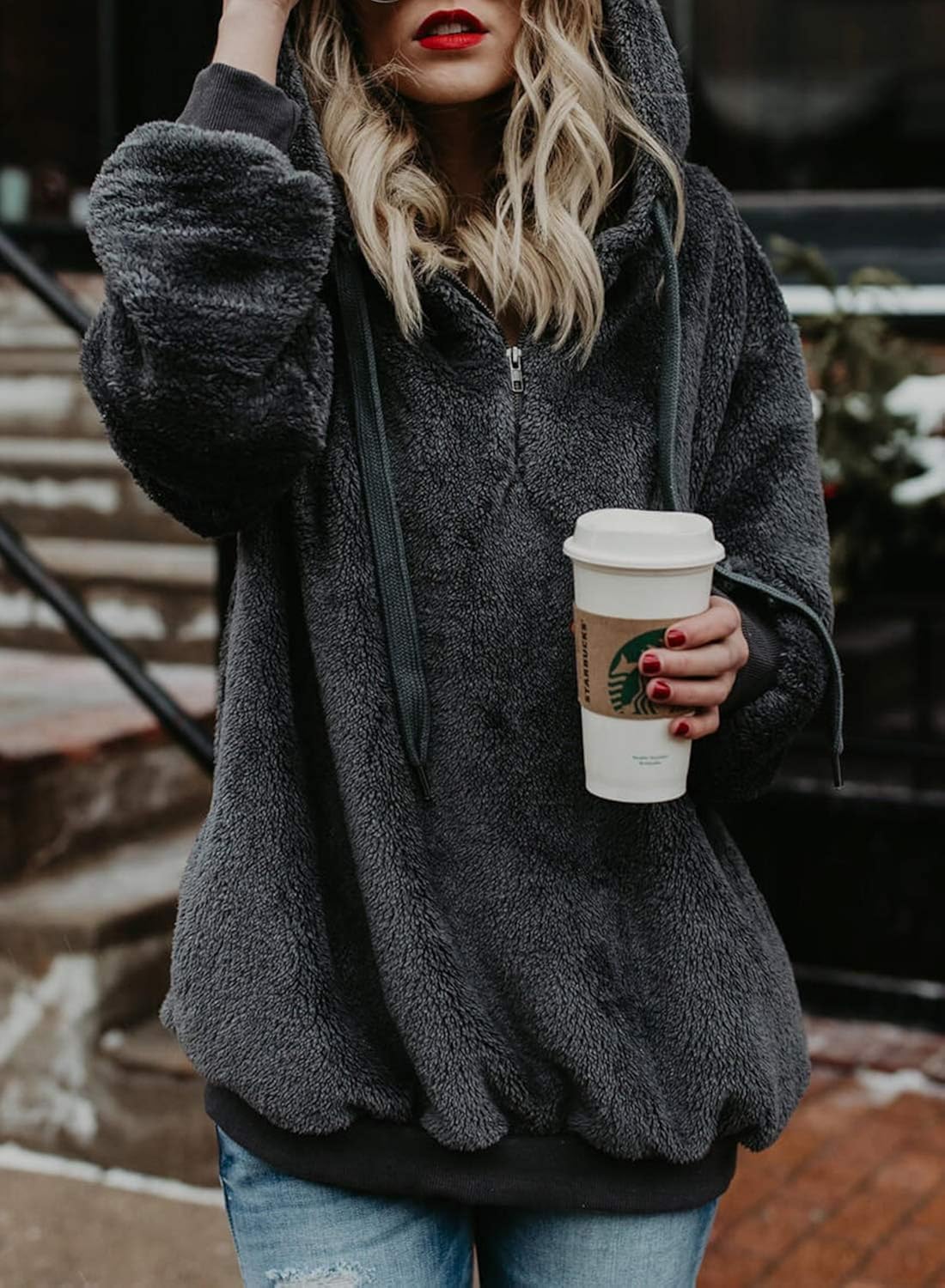 plus size plain sweatshirts