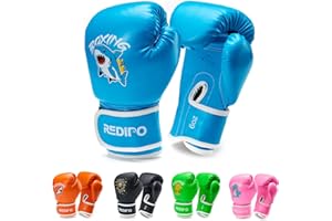 Redipo Kids Boxing Gloves, Youth Boxing Training Gloves for Kids 3-9 Year Boys and Girls, 4&6OZ Fighting Gloves, Punching Bag Kickboxing Thai Mitts MMA Training Sparring Gloves