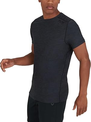 Galaxy Maglietta Palestra Uomo - Maglia Running a Maniche Corte - Gym T Shirt - Abbigliamento Fitness - Nero (Vecchio), M