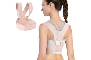 HLOES Posture Corrector for Women and Men,Adjustable Upper Back Brace,Breathable Back Support Straightener,Relieve Waist,Neck,Shoulder,Back Pain