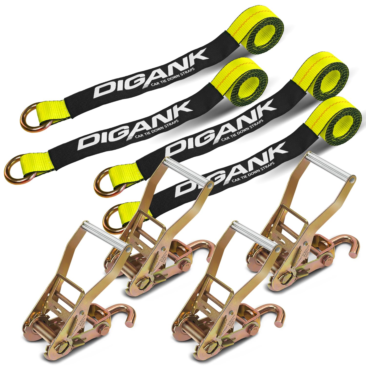 thumbnail image 2 of 8 Pack J Finger Hooks For Ratchet Straps – Zinc Plated, For Tie Downs & Trailers 2 of 5