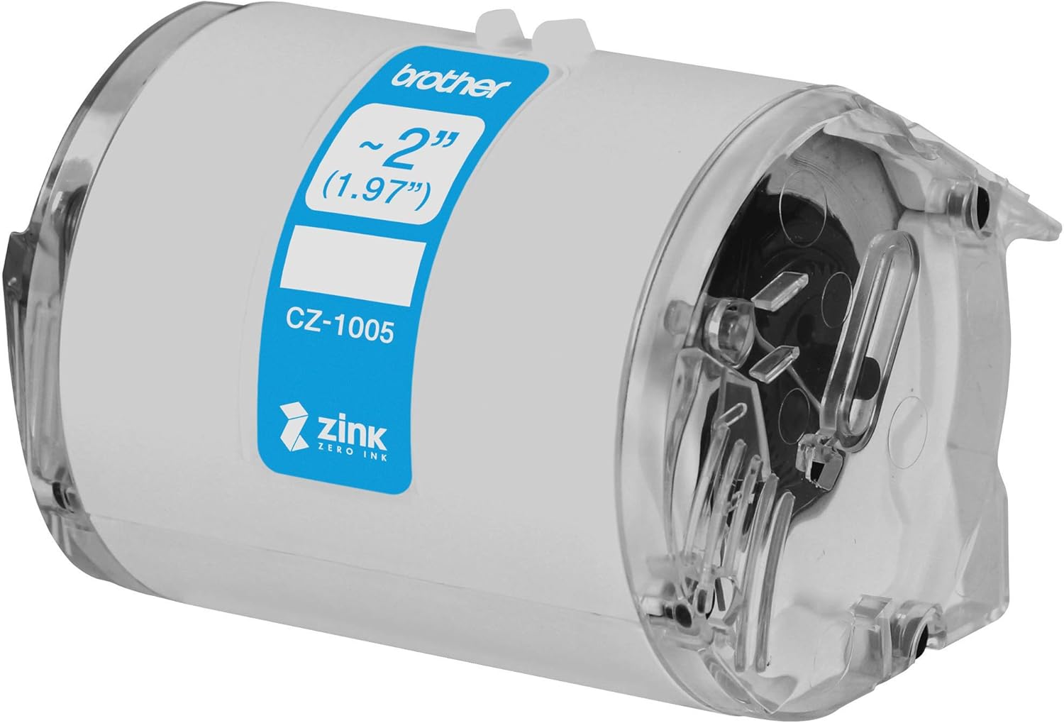 Brother Genuine CZ-1005 Continuous Length ~ 2 (1.97”) 50 mm Wide x 16.4 ft. (5 m) Long Label roll Featuring Zink Zero Ink Technology : Office Products