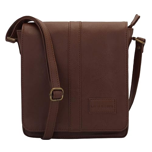 Lapis O Lupo Crushed Unisex Sling Bag (Tan)