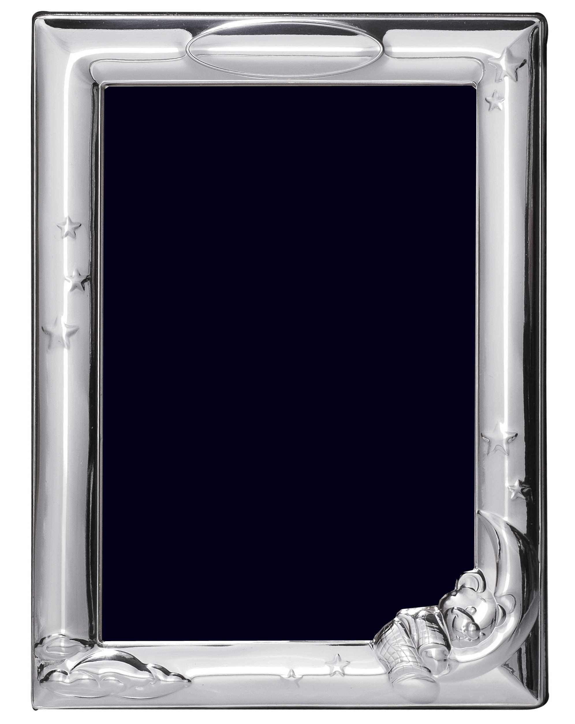 AG Sterling Silver Baby Themed Christening Frame for Photo 6" x 4"