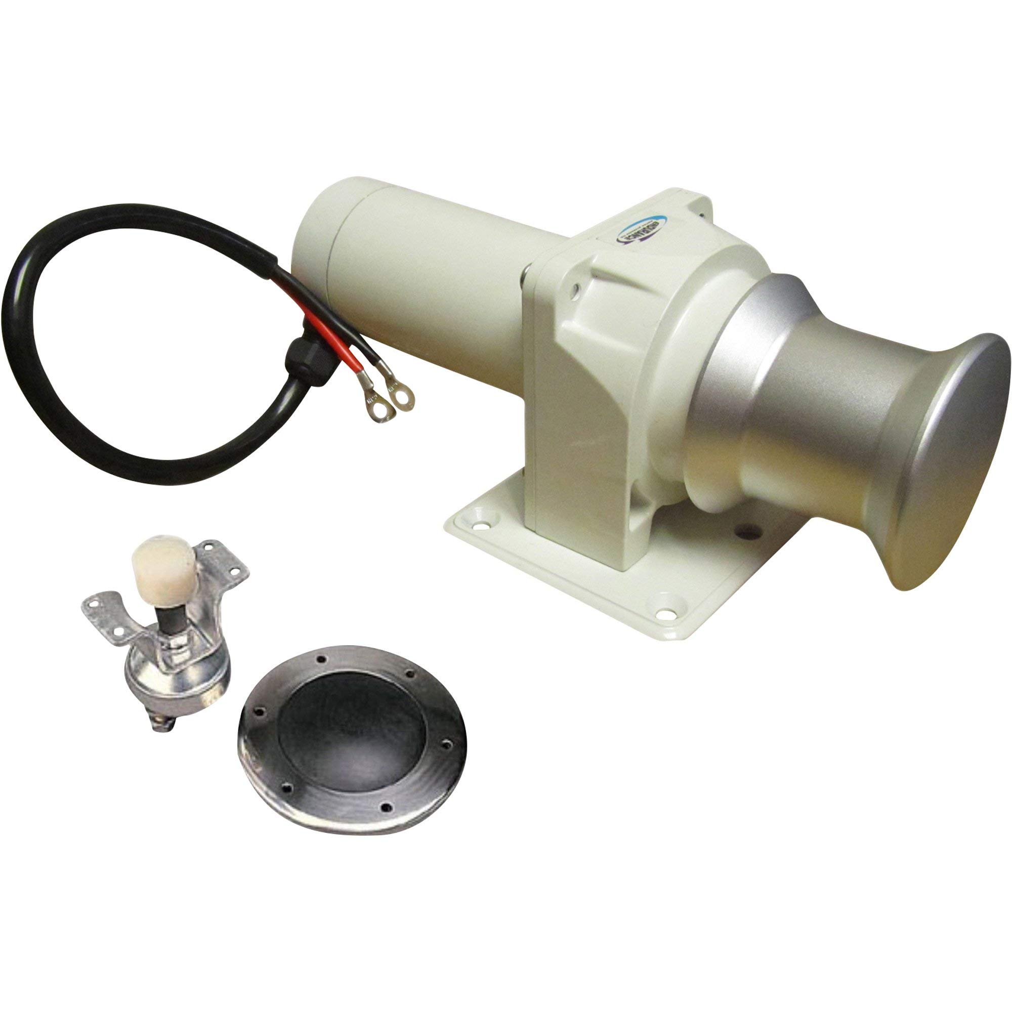 Endurance Marine 12 Volt DC Powered Capstan Winch 800Lb. Capacity, 1