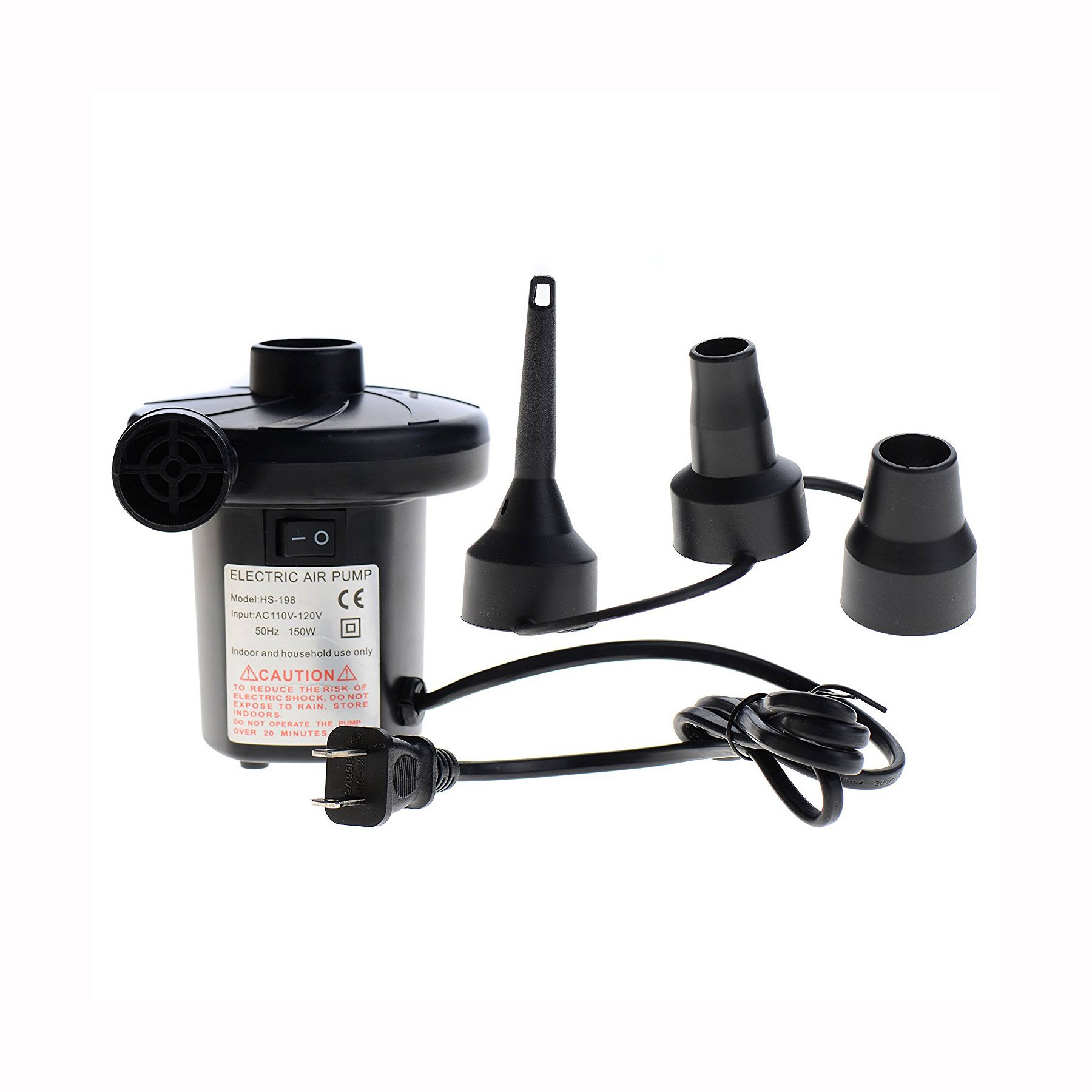 Portable Electric Air Pump Great for Inflatable Beds, Mattresses, Pool... eBay