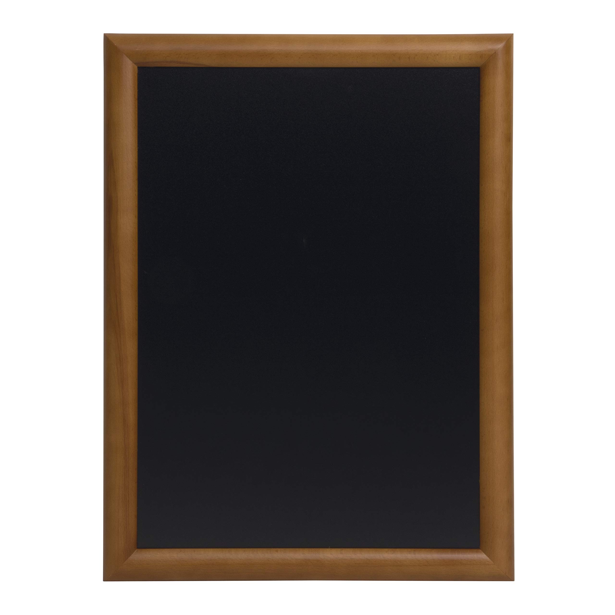 Securit 70 x 90cm Lacquered Finish Wall Chalk Board - Dark Brown, WBU-DB-70 โ image 1