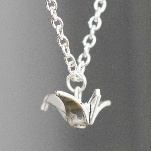 Halskette Mit Anhänger Origami Kranich Origami Kranich