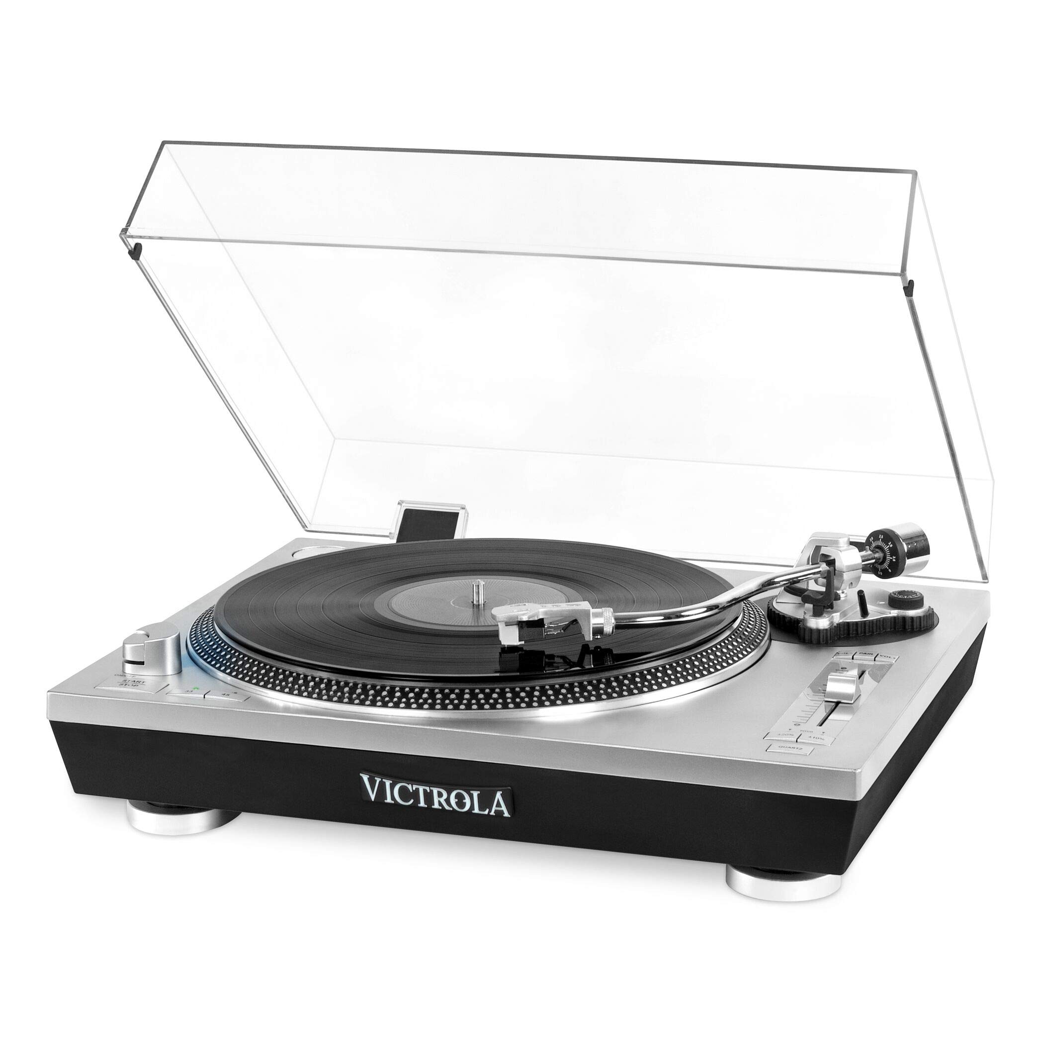 Victrola Pro Automatic Bluetooth Turntable with Vinyl-To-MP3 USB Recording