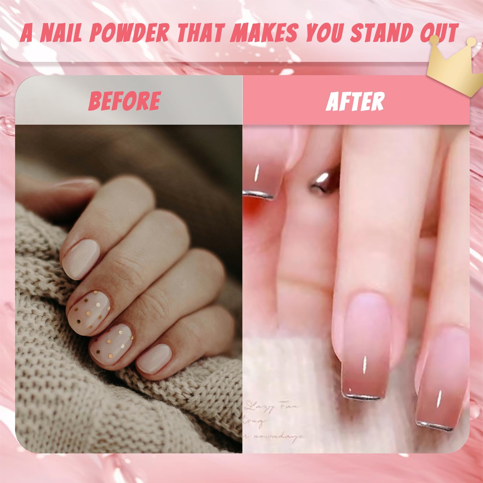 MKNZOME Nail Pigment Powder Palette, 16 Colors Solid Pigment Powder for Nails Set Pigmentos para Uñas, Nail Art Palette Manicure DIY Accessories - Image 6