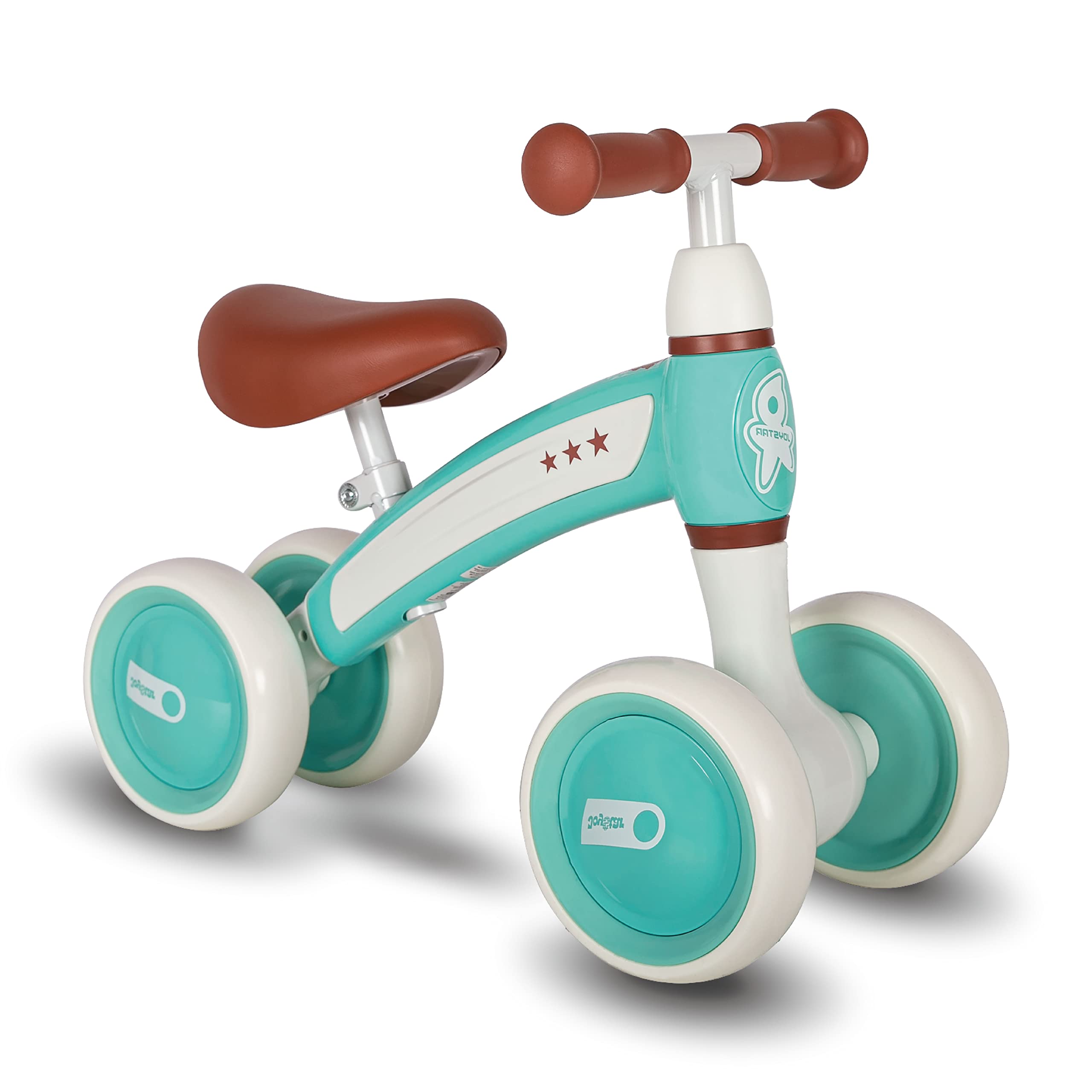 JOYSTAR Baby Balance Bike for 2 Year Old No Pedal 4 Wheels Toddler Bike, Toddler Ride On Toys for Ages 1-3 Years Boys Girls Best First Birthday Gifts