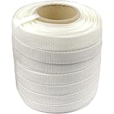 NVOYAJUAN Heavy Duty 3/4" x 330' Woven Cord Strapping Roll of 6" x 3" Core Size, 2500 lbs Break Strength