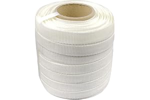 NVOYAJUAN Heavy Duty 3/4" x 330' Woven Cord Strapping Roll of 6" x 3" Core Size, 2500 lbs Break Strength