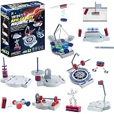 12-in-1 Anti Gravity Magnetic Levitation Science Kit,Physics Magnet Toys | 12 magnetic science experiments,Gift for Boys and Girls Ages 8+