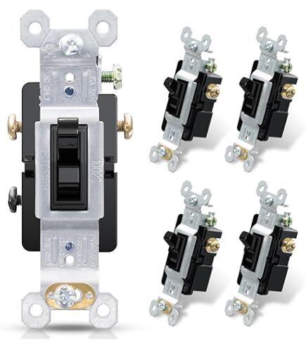 ENERLITES 20 Amp Double-Pole Toggle Light Switch, 20A 120/277V