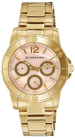 Giordano Analog Pink Dial Womens Watch - GX2636-99