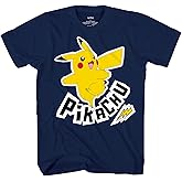 Pokemon Anime Cute Pikachu &amp; Pokedex Graphic T-Shirt for Boys &amp; Girls Comfy Tee - Little and Big Kids Sizes S-XL