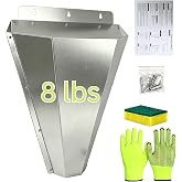 Lepicha 1-18 lbs Large Chicken Cone for Butchering - Galvanized Steel Chicken Kill Cone, Restraining Kill Cones for Chickens Turkeys, Flat Back Poultry Processing Equipment, No Assembly (M-1-8lbs)