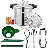 25 quart pressure canner cooker,Built-in luxury digital pressure gauge,Aluminum Explosion proof pressure cookers canners for 