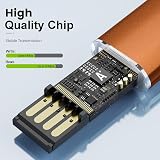 Fenglangrong 10 Pack 4GB USB 2.0 Flash Drives Orange Thumb Memory Sticks Bulk view 2