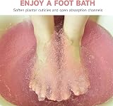 GNAUMORE Foot Spa Gift Set Jelly Pedicure Pack Rose Foot Soak Salts for Dry Skin view 6